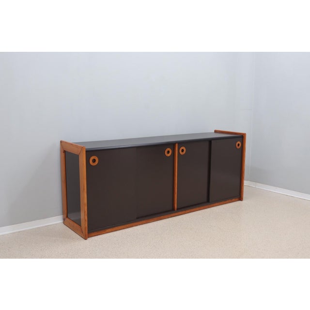 Vintage Postmodern Laminate and Wood Sideboard, 1970s For Sale - Image 4 of 15