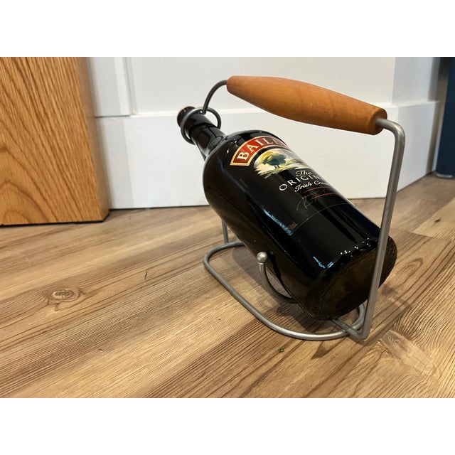 1950s MCM Wine Bottle Holder For Sale In New York - Image 6 of 8