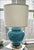 Vintage Blue Glass Ginger Jar Lamp For Sale In New York - Image 6 of 8