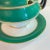 Modern Vintage 1990s Green & White Gilded Lidded Sauce Boat With Underplate For Sale - Image 3 of 6