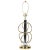 Mid-Century Modern Sculptural Atom Mixed Metal Lamp For Sale In Philadelphia - Image 6 of 6