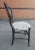 Wood 19th Century Victorian Ebonized, Decorated and Upholstered Side Chair For Sale - Image 7 of 8
