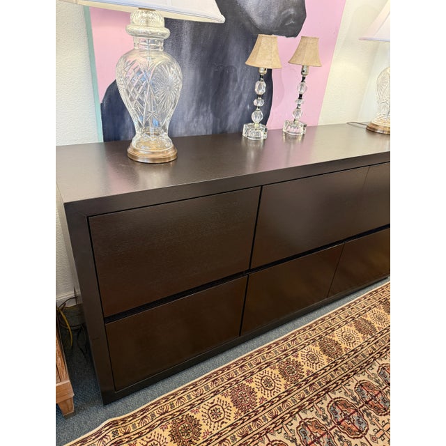 Contemporary Six Drawer Dresser + Credenza For Sale - Image 15 of 15