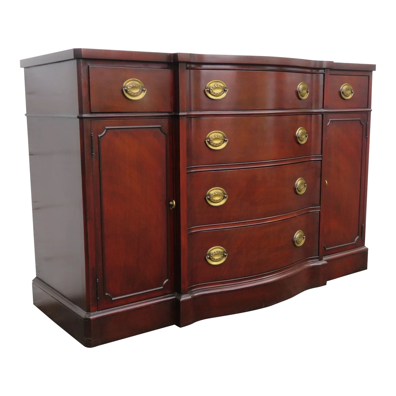 Drexel Mahogany Server Buffet Sideboard Credenza Bathroom Vanity | Chairish