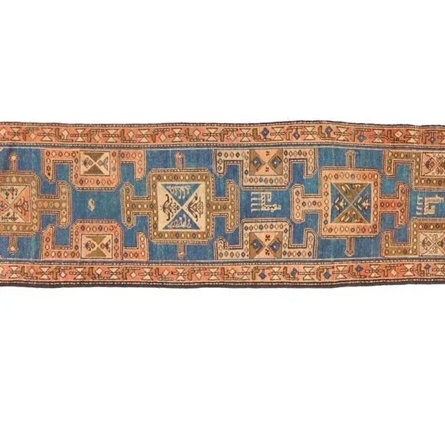 Persian 1900s Persian Bakhshaish 3'4" X 11'4" For Sale - Image 3 of 10