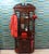 Antique Art Nouveau Mahogany Wardrobe with Beveled Mirror, Chest of Drawers, and Umbrella Stand, 1920s For Sale - Image 3 of 18