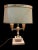Mid 20th Century Vintage Brass & Marble French Bouillotte 2 ways Table Desk Lamp Measurements: 16” height 14” length 7”...