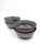 Modern Vietnamese Dual-Glaze Stoneware Ceramic Soup Bowls With Spiral Motif - Set of 4 For Sale - Image 3 of 7