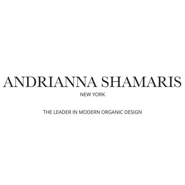 Contemporary Andrianna Shamaris Petrified Wood Slab Table with Bronze Base For Sale - Image 3 of 5