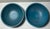 1980s Vintage Pair of Ralph Lauren Wooden Serving Bowls With Under Liners in Blue - 4 pcs For Sale - Image 5 of 12