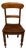 English Regency 19th Century Mahogany Side Chair Turned Legs For Sale