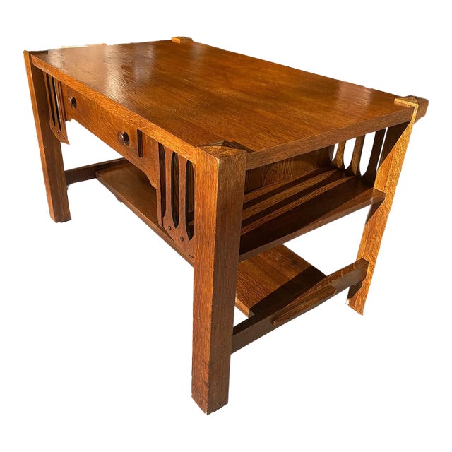 Antique Mission Oak Desk For Sale