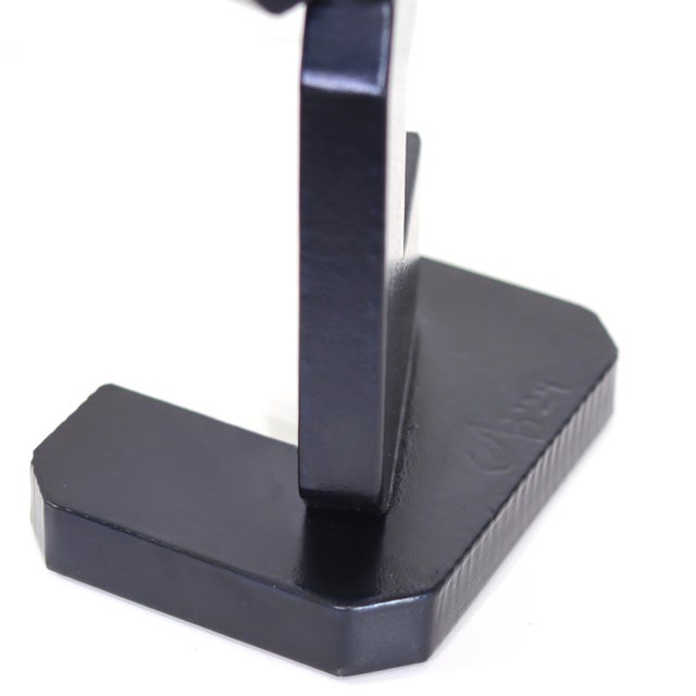 Cs the Moment - Abstract Contemporary Steel Metal Sculpture for Table or Desk Original Artwork by Granville Beals For Sale In Los Angeles - Image 6 of 11