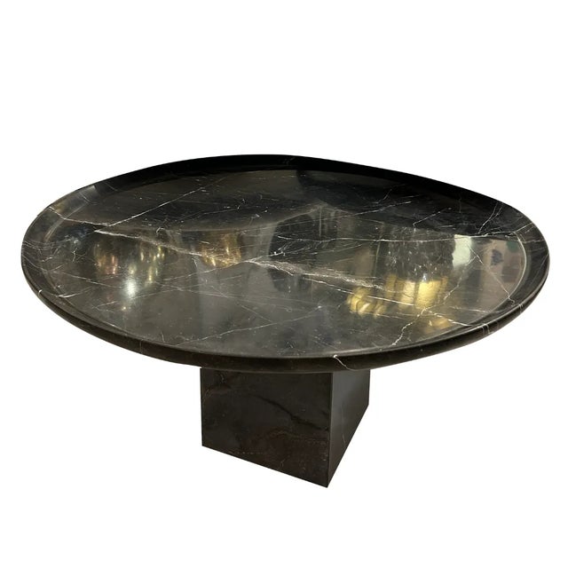 Marquina Marble Side Table, 1970s For Sale - Image 6 of 6