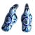 Majolica 1970s Tonalá Mexico Ceramic Blue Toucan Bird Figurine For Sale - Image 4 of 14