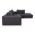 Liverpool Fabric Corner Sofa Blue Grey Sofa from La Nuova Casa For Sale - Image 12 of 13