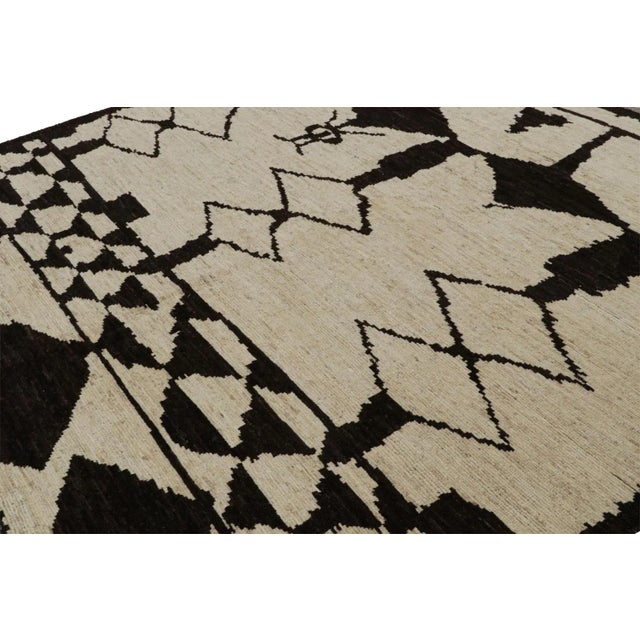 Rug & Kilim Rug & Kilim’s Moroccan Style Rug in Rich Brown, With Geometric Patterns For Sale - Image 4 of 7