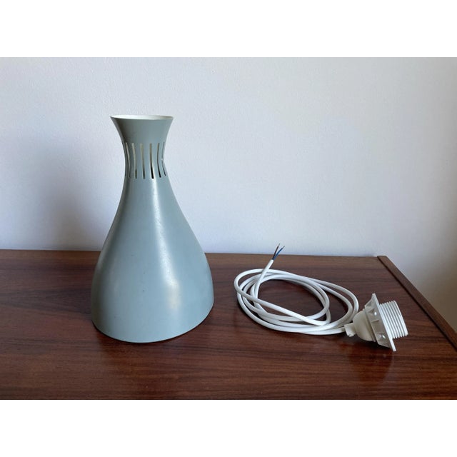 Vintage Danish Retro Pigeon Blue Pendant Lamp, 1960s For Sale - Image 3 of 10