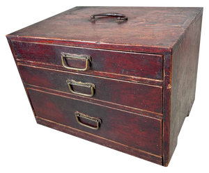 Japanese Haribako Needle or Sewing Box, 1920s
