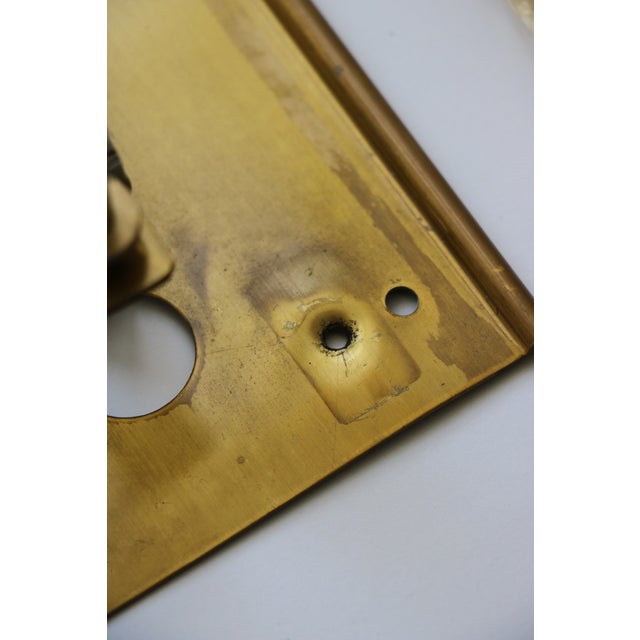 Mid-Century Modern Glass and Brass Wall Lights by Carl Fagerlund for Orrefors, 1960, Set of 2 For Sale - Image 3 of 18