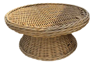 1970s Rattan Coffee Table