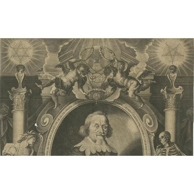Kilian, Portrait of Johannes Henisius, Augsburg, 1638, Print For Sale - Image 9 of 10