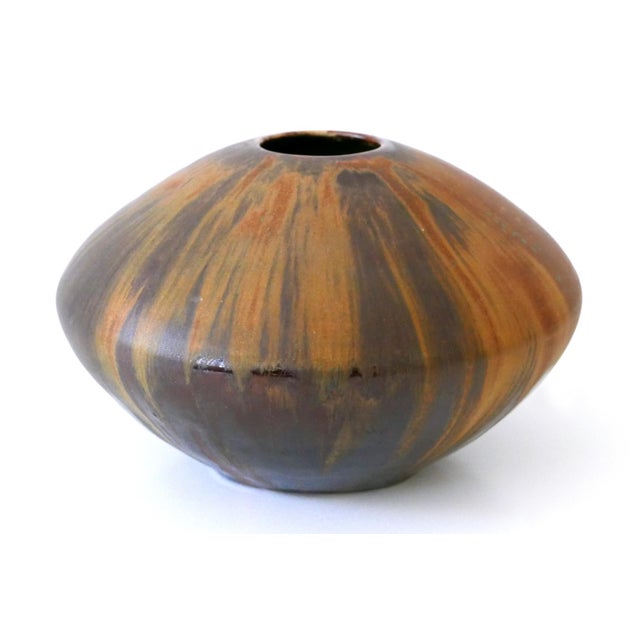 Mid-Century Modern Vintage Studio Pottery Ceramic Vase by Ilse Ludwig-Korbel, Germany, 1984 For Sale - Image 3 of 11