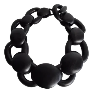Large Black Acacia Necklace by F. Monies & G. Jensen, 2000s