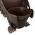 Late 20th Century Vintage Hand-Crafted Artisan Metal Bear Sculpture Luminary & Planter For Sale - Image 5 of 17