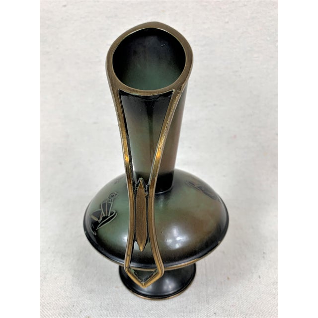Mid-Century Modern Vintage Mid-Century Metal Pitcher For Sale - Image 3 of 8