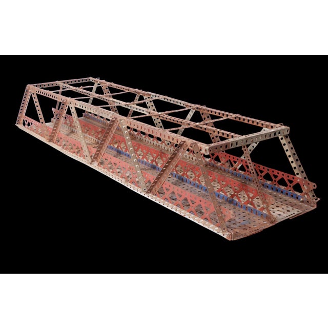 Vintage Erector Set Architectural Trestle Bridge Model For Sale - Image 12 of 14
