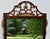 1920s Antique Chippendale Mahogany Fretwork Wall Mirror Gilt Shell Accents For Sale - Image 5 of 15