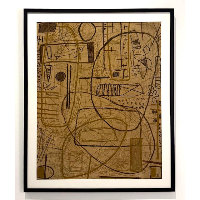 Field Notes I By Murray Duncan Mixed media on paper Size: 32" × 44" Unframed, signed A richly layered mixed-media...