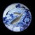 Large Blue & White Porcelain Carp Plate, Japan, 1880s For Sale - Image 3 of 15
