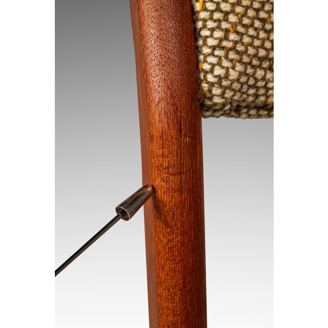 Danish Mid-Century Modern Dining / Desk Chair in Solid Teak & Original Oatmeal Fabric Attributed to Scandinavia Woodworks Co., C. 1970's For Sale - Image 18 of 18