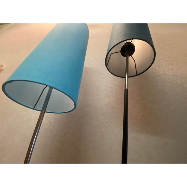 Metal Mid-Century Floor Lamp with Two Fluorescent Spots from Richard Essig, 1960s For Sale - Image 7 of 18
