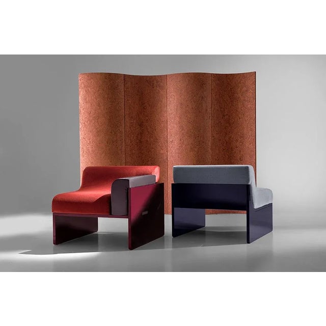 Terracotta Elm Burl Veneer Room Divider by Daniel Nikolovski & Danu Chirinciuc for KABINET, 2019 For Sale - Image 9 of 11