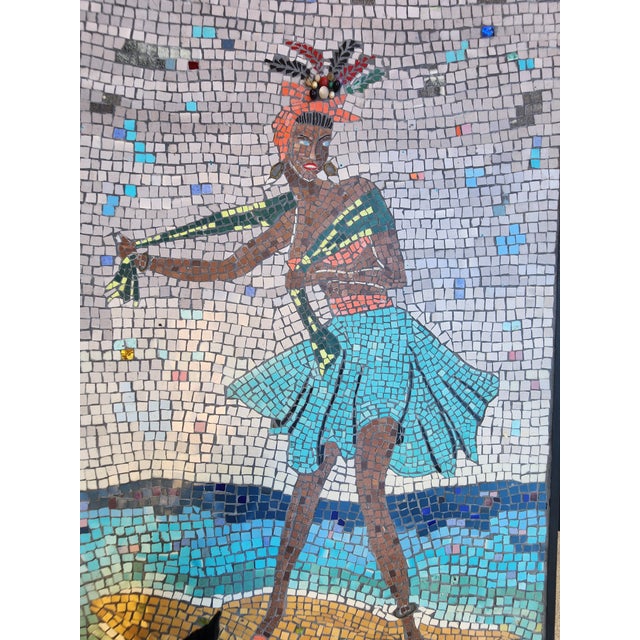 1960s Modernist Caribbean Mosaic Wall Art - Set of 2 For Sale - Image 4 of 11