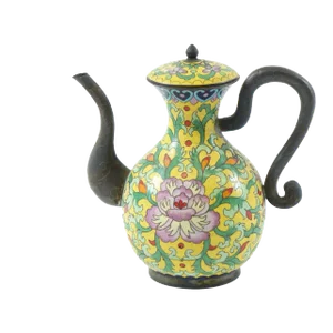 Antique Chinese Cloisonne Teapot