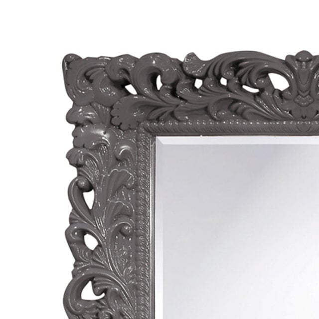 Traditional Barcelona Mirror - Glossy Charcoal For Sale - Image 3 of 8