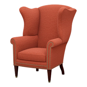 English Traditional Upholstered Wingback Chair
