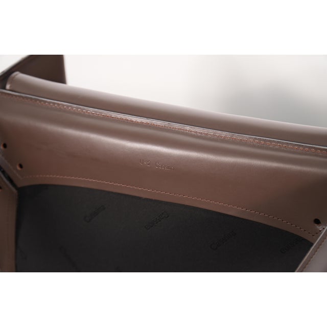 Brown Leather Mario Bellini for Cassina Cab 414 Lounge Chairs Italy For Sale - Image 10 of 10