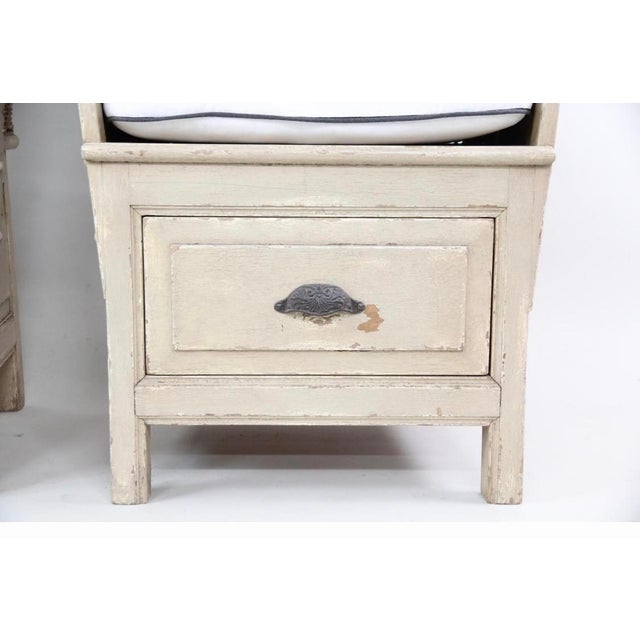 Linen Pair of Richard Mulligan Orkney Island Wingback Chairs For Sale - Image 8 of 10