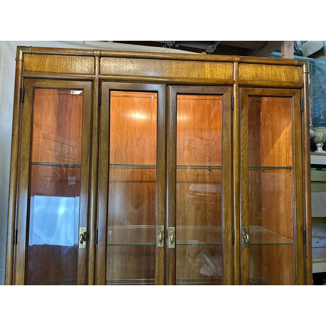 Drexel Campaign China Cabinet Accolade Collection For Sale In Detroit - Image 6 of 10