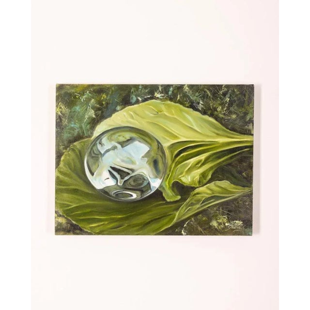 Gabriella Giardi, Marbles Series: Glass Ball, 2017, Oil on Canvas For Sale - Image 10 of 11