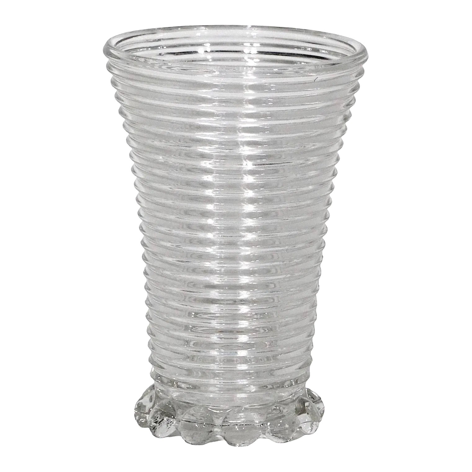 Depression Glass Manhattan Pattern Glass Vase by Anchor Hocking C. 1930 ...