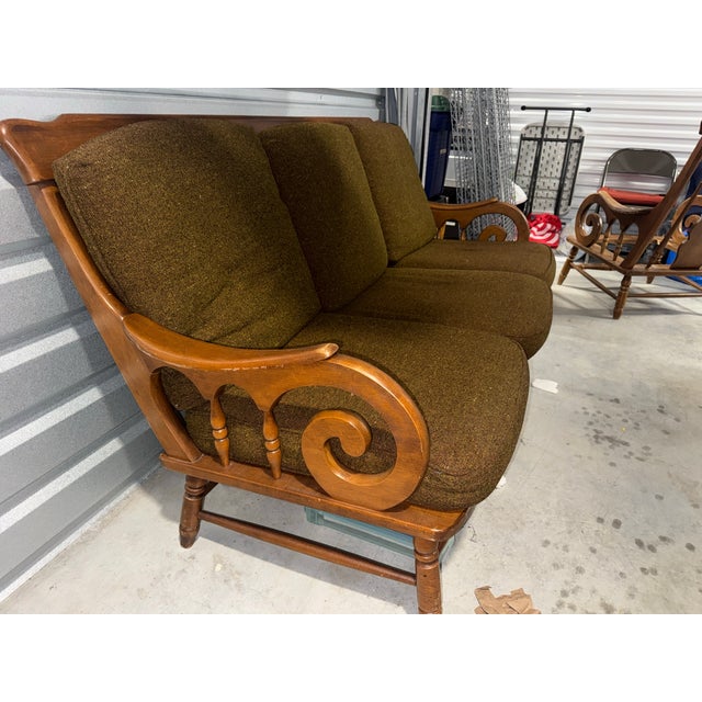 1950s Haywood-Wakefield Maple Sofa #497-74 (c.1950s) For Sale - Image 13 of 15