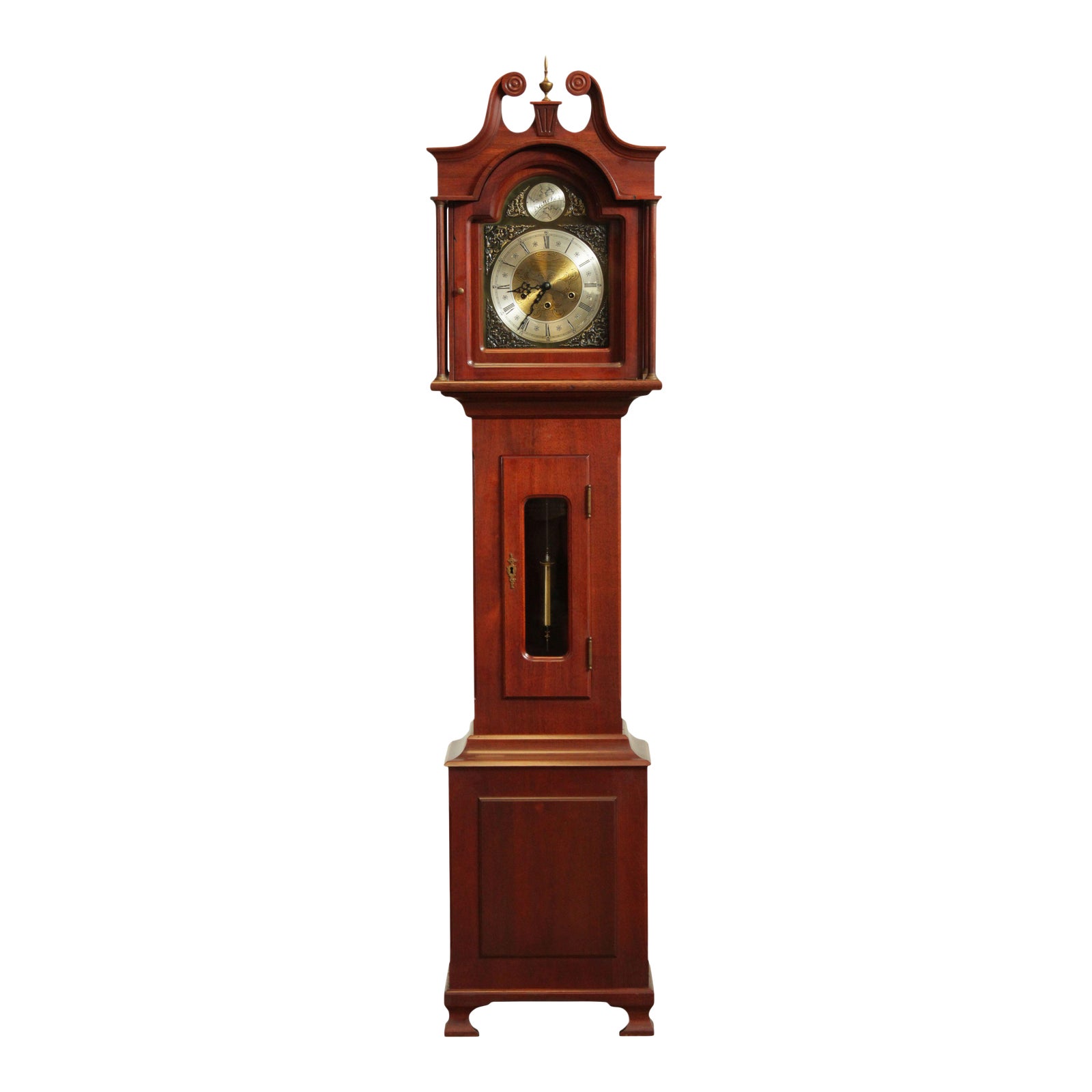 Daneker Vintage Mahogany Grandmother Floor Clock, Style G66 Chairish
