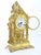 Vintage Gilded Italian Mantel Clock, Mid-20th Century For Sale - Image 6 of 8