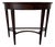 Antique George III Mahogany Demi-Lune Console Table With Drawer For Sale